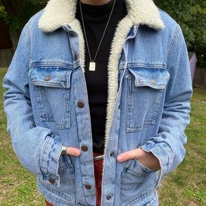 ASOS Sherpa Jean Jacket
